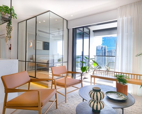 סלון לכיון מרפסת